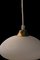 Deckenlampe aus Opalglas & Messing, 1960er 6