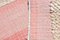 Kelim Teppich mit Pompon Shades of Pink & Beigefarbenem Gestell, 1960er 12