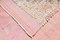 Kelim Teppich mit Pompon Shades of Pink & Beigefarbenem Gestell, 1960er 11