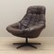 Danish Leather Swivel Armchair by H.W. Klein for Bramin, 1960s 1