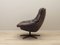 Danish Leather Swivel Armchair by H.W. Klein for Bramin, 1960s 4