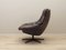 Danish Leather Swivel Armchair by H.W. Klein for Bramin, 1960s, Image 4