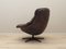 Danish Leather Swivel Armchair by H.W. Klein for Bramin, 1960s 5
