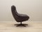 Danish Leather Swivel Armchair by H.W. Klein for Bramin, 1960s, Image 8