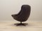 Danish Leather Swivel Armchair by H.W. Klein for Bramin, 1960s, Image 5