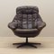 Danish Leather Swivel Armchair by H.W. Klein for Bramin, 1960s 1