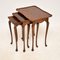 Antique Nesting Tables in Burr Walnut, 1910s, Set of 3, Image 4