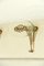 Mid-Century Avorio Glass and Brass Coat Rack, Italy, 1950s, Image 3