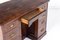 19th Century English Burr Oak Pedestal Kneehole Desk 5