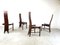 Vintage Brutalist Curved Oak Dining Chairs from Allmilmö, 1980s, Set of 4, Image 4