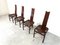 Vintage Brutalist Curved Oak Dining Chairs from Allmilmö, 1980s, Set of 4, Image 7