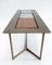 Powder Coat, Glass & Teakwood Inlay Coffee Table by Lambert for Gunter Lambert, 2010s 4