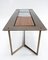 Tavolino da caffè verniciato a polvere, vetro e legno di teak intarsiato di Lambert per Gunter Lambert, anni '10, Immagine 4
