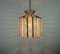 Hollywood Regency Style Pendant Light in Brass and Acrylic, 1960s 4