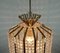 Lámpara colgante estilo Hollywood Regency de latón y acrílico, años 60, Imagen 9