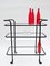 Ever Ready Bar Trolley in Powder Coat & Glass by Gunter Lambert 13