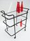 Ever Ready Bar Trolley in Powder Coat & Glass by Gunter Lambert 3