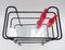 Ever Ready Bar Trolley in Powder Coat & Glass by Gunter Lambert 5