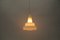 Lámpara de techo piramidal de vidrio opalino de Peill & Putzler, Alemania, años 60, Imagen 5