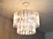 Mid-Century Italian Modern Triedri Murano Glass Chandelier ttributed to Paolo Venini for Venini, 1960s, Image 5