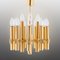 Brutalist Chandelier in Brass with 12 Arms by Angelo Brotto for Esperia, Italy, 1960s 6