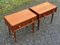 Midcentury Danish Teak Bed Tables with Drawer, 1960s, Set of 2 2
