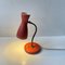 Pastel Red Diablo Table Lamp attributed to Svend Aage Holm Sørensen for Asea, 1950s 4