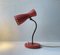 Lampe de Bureau Diablo Rouge Pastel attribuée à Svend Aage Holm Sørensen pour Asea, 1950s 3