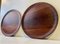 Scandinavian Modern Round Rosewood Serving Trays, 1960s, Set of 2, Image 2