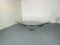 Italian Modernist Stealth Shaped Steel and Glass Coffee Table, 1980s, Image 11