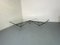 Italian Modernist Stealth Shaped Steel and Glass Coffee Table, 1980s, Image 6