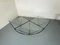 Italian Modernist Stealth Shaped Steel and Glass Coffee Table, 1980s, Image 3