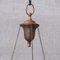 Antike französische Holophane Deckenlampe mit drei Ketten 6