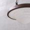 Antique French Holophane Three Chain Ceiling Light 3