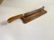 French Wood and Steel Bread Knife on Wood Plate, 20th Century, Image 11