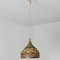 Brown Green Ceramic Pendant Light, Denmark, 1970 3