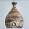 Brown Beige Ceramic Pendant Light, Denmark, 1970s, Image 4