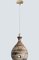 Brown Beige Ceramic Pendant Light, Denmark, 1970s, Image 13