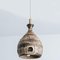 Brown Beige Ceramic Pendant Light, Denmark, 1970s, Image 6