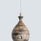 Brown Beige Ceramic Pendant Light, Denmark, 1970s 3