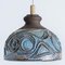 Blue Ceramic Pendant Light, Denmark, 1970, Image 2