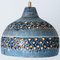 Bowl Blue Ceramic Pendant Light, Denmark, 1970, Image 11