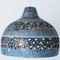Bowl Blue Ceramic Pendant Light, Denmark, 1970 8
