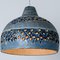 Bowl Blue Ceramic Pendant Light, Denmark, 1970 9