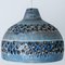 Lampe à Suspension Bowl en Céramique Bleue, Danemark, 1970 3
