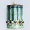 Lampe à Suspension Cylinder Vert Turquoise en Céramique, Danemark, 1970 9