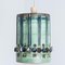 Lampe à Suspension Cylinder Vert Turquoise en Céramique, Danemark, 1970 3