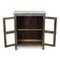 Antikes Teak Buffet mit blauer Patina 2