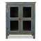 Antikes Teak Buffet mit blauer Patina 1