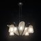 Lámpara de araña Art Déco de cromo de Donna Paris, años 30, Imagen 11